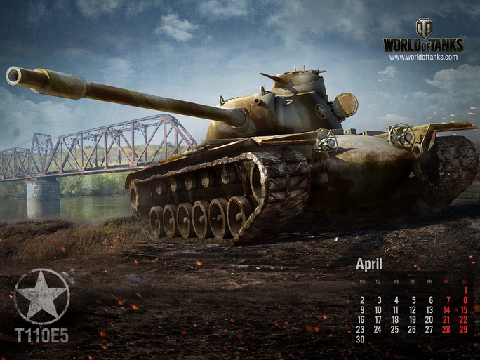 April Calendar: T110E5