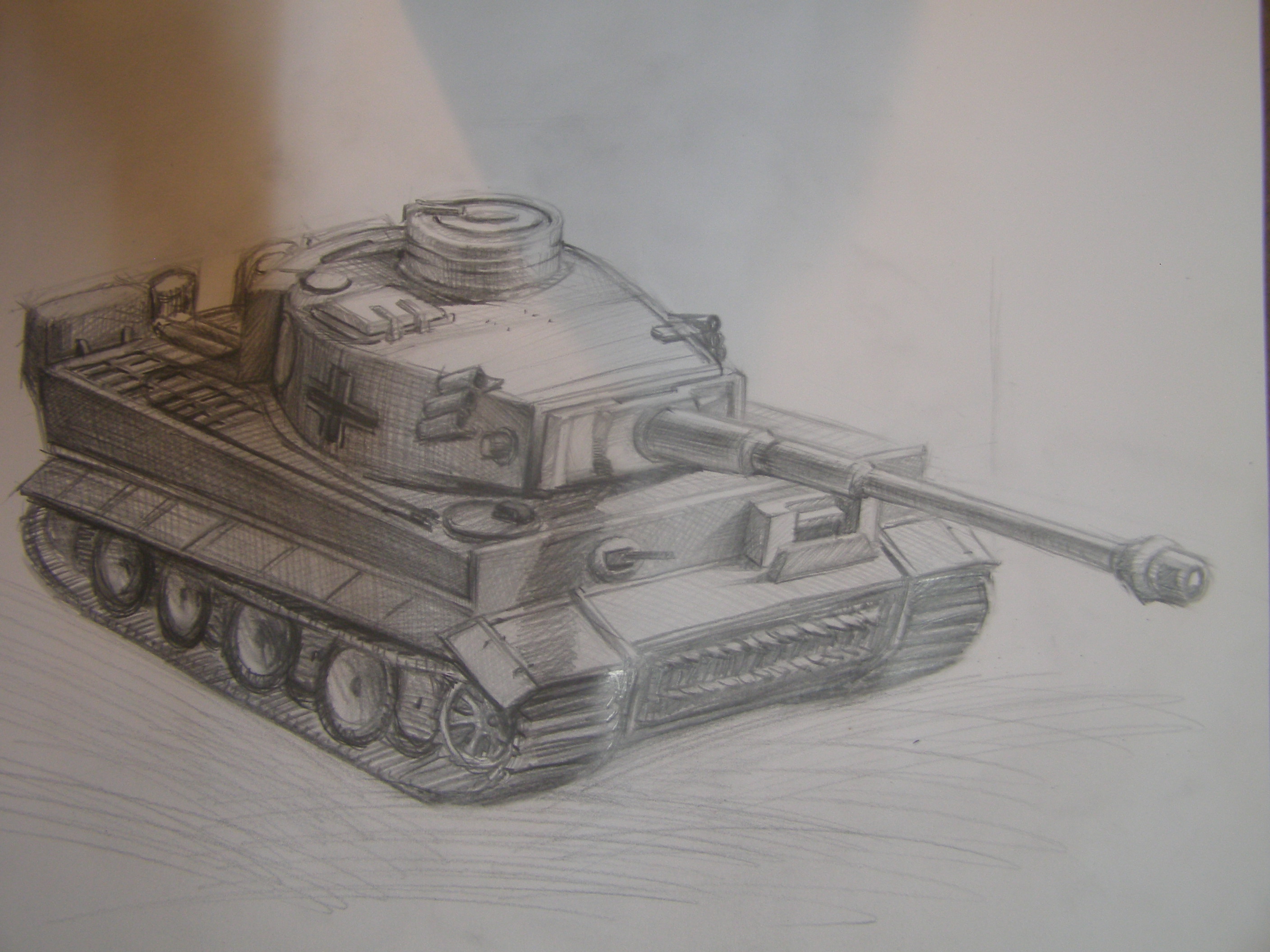 German tank sketch by MRHUNGDO